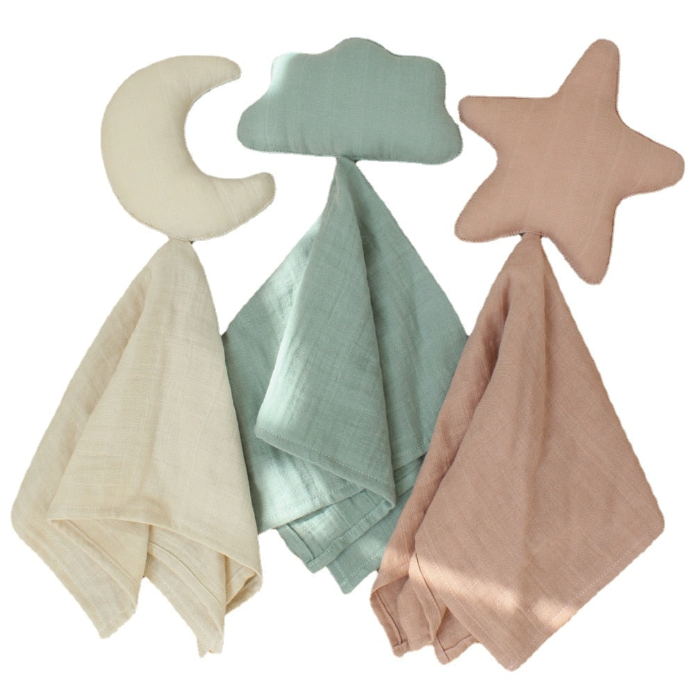 Organic Cotton Face Towels for Newborn Baby Muslin Cloth ,Pack of 5